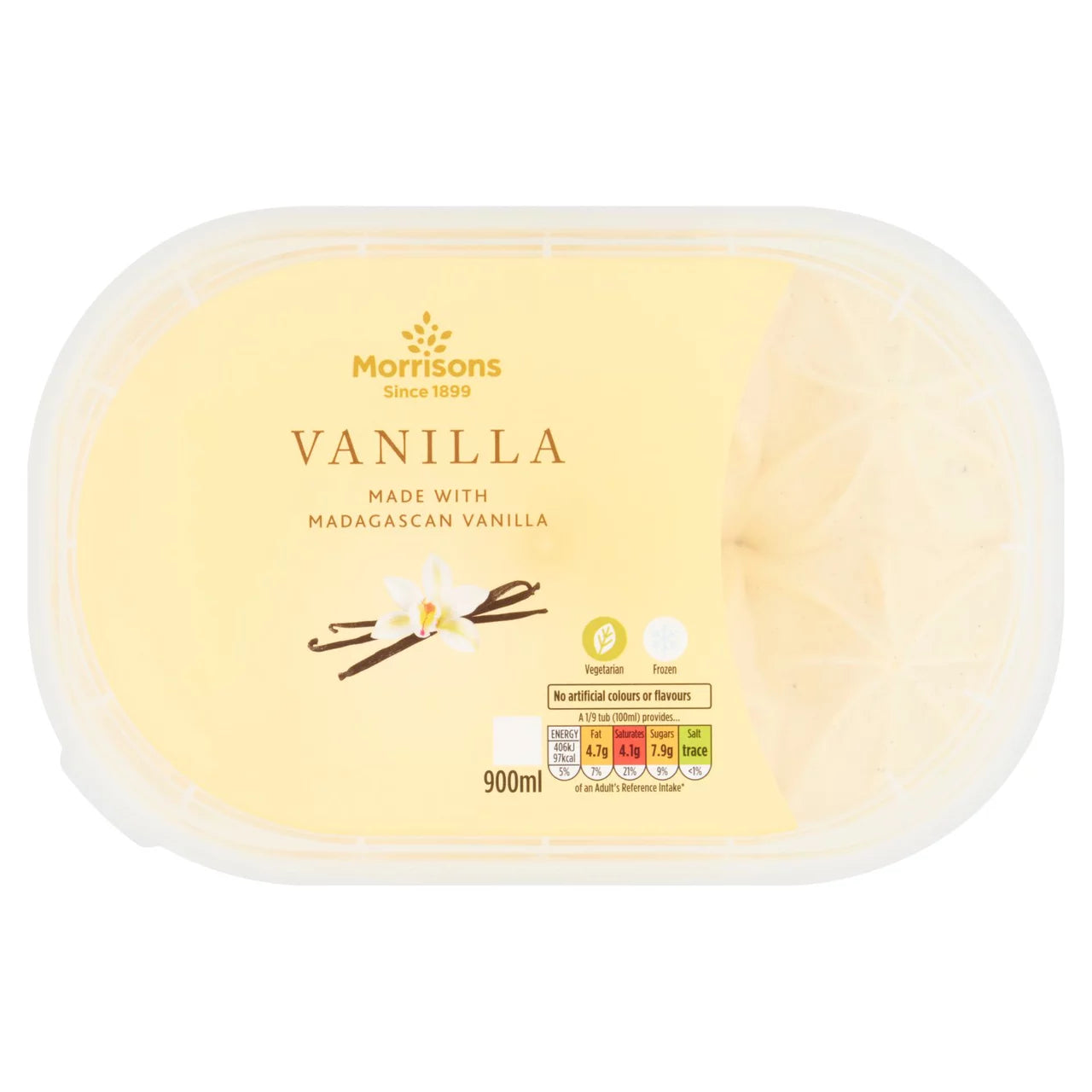 Morrisons Vanilla Ice Cream 900ml