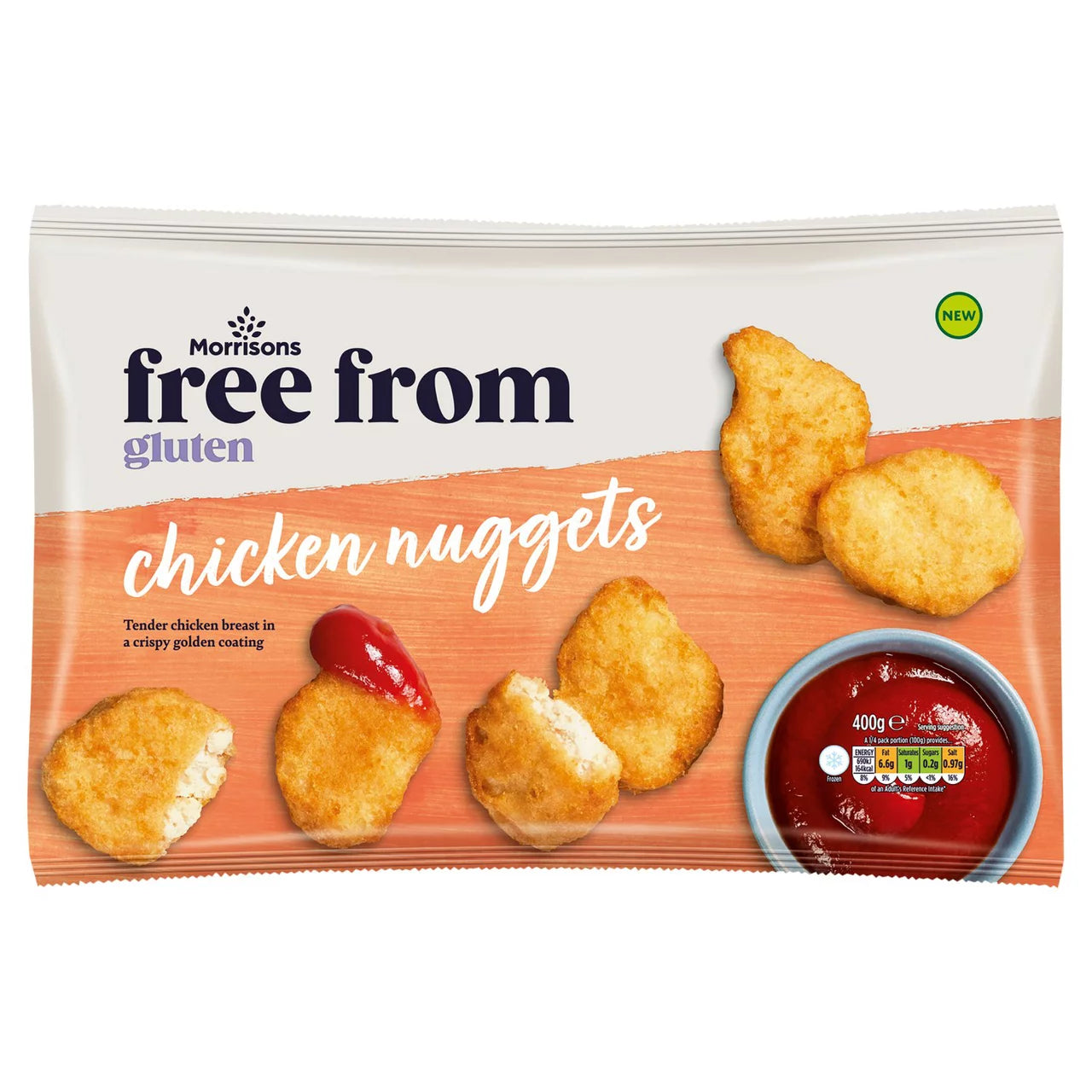 Morrisons Free From Gluten Free/ Fully Cooked Nuggets 400g