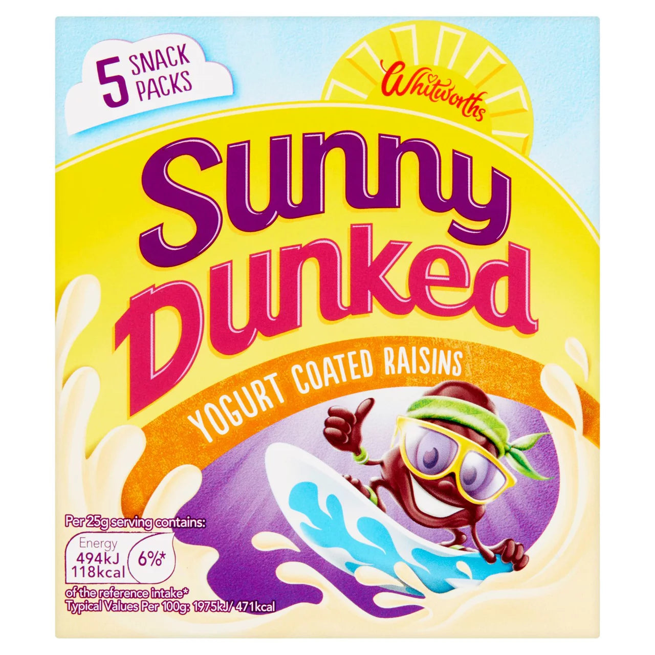 Sunny Raisin Yogurt Coated 5 x 25g