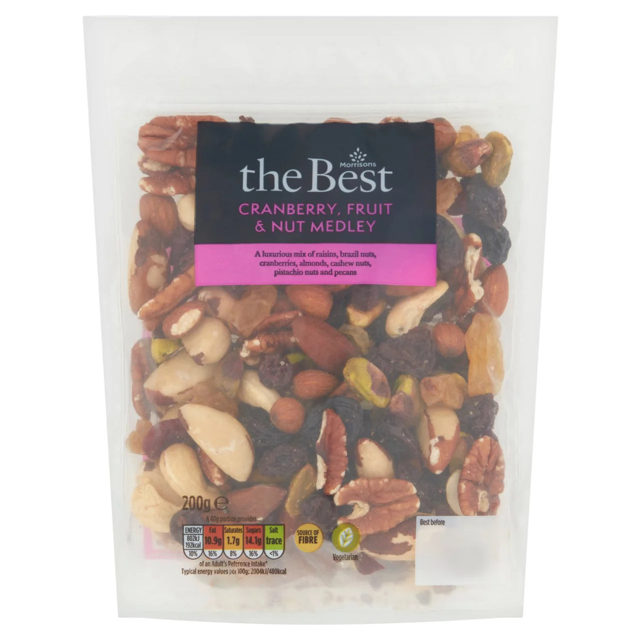 Morrisons The Best Cranberry Fruit Nut Mix 200g