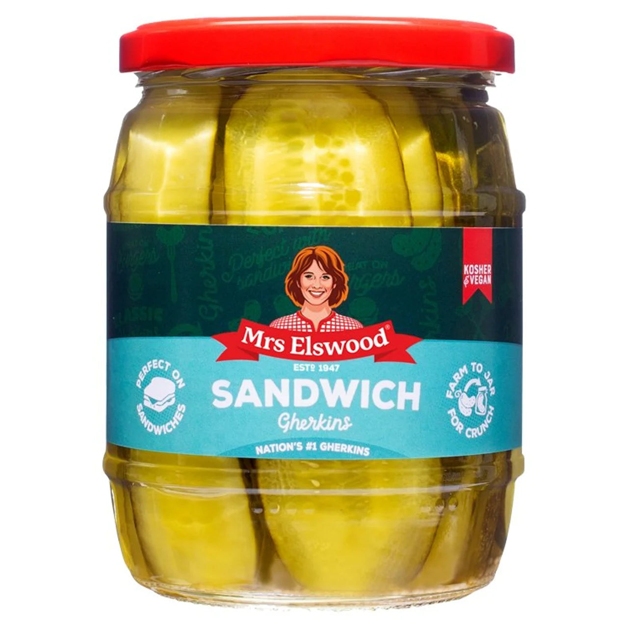 Mrs E Cucumber Slices 540g