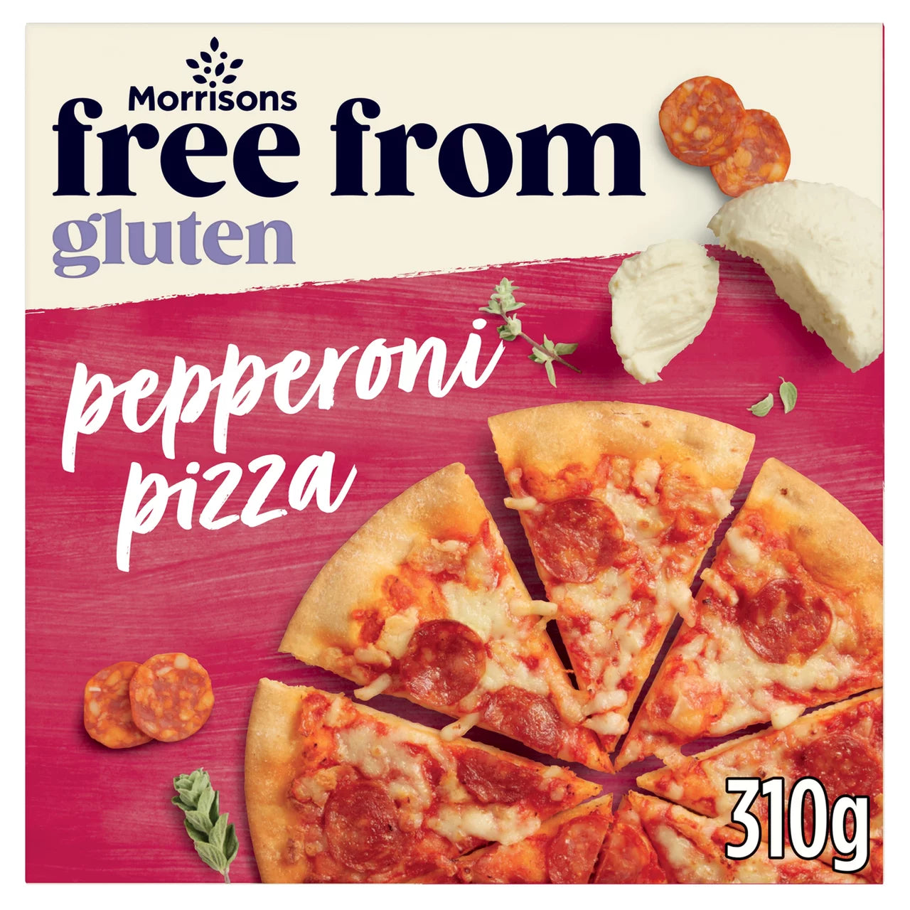 Morrisons Free From Pepperoni Pizza Gluten Free Pizza 310g