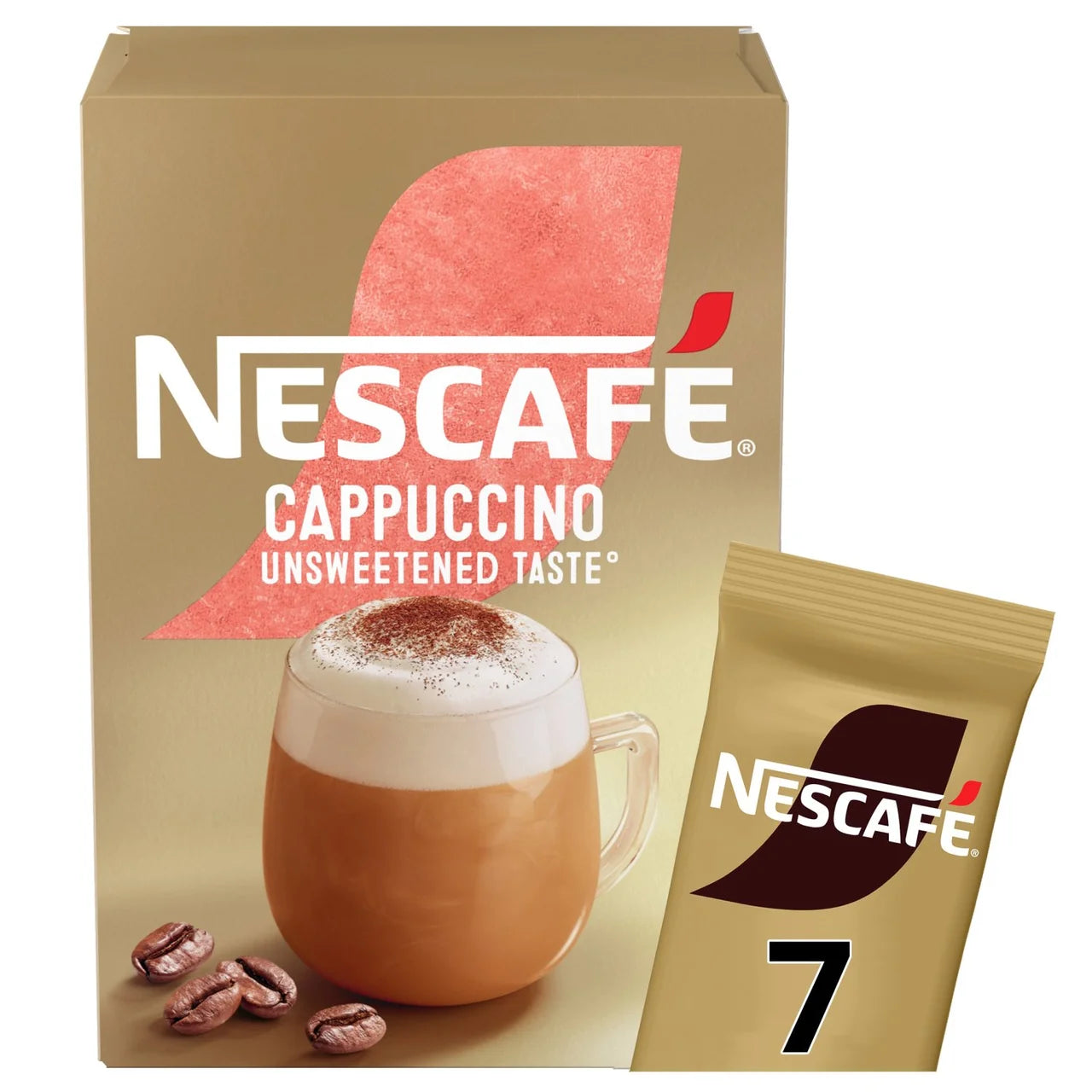 Nescafe Gold Cappuccino Unsweetened Sachets 7pk