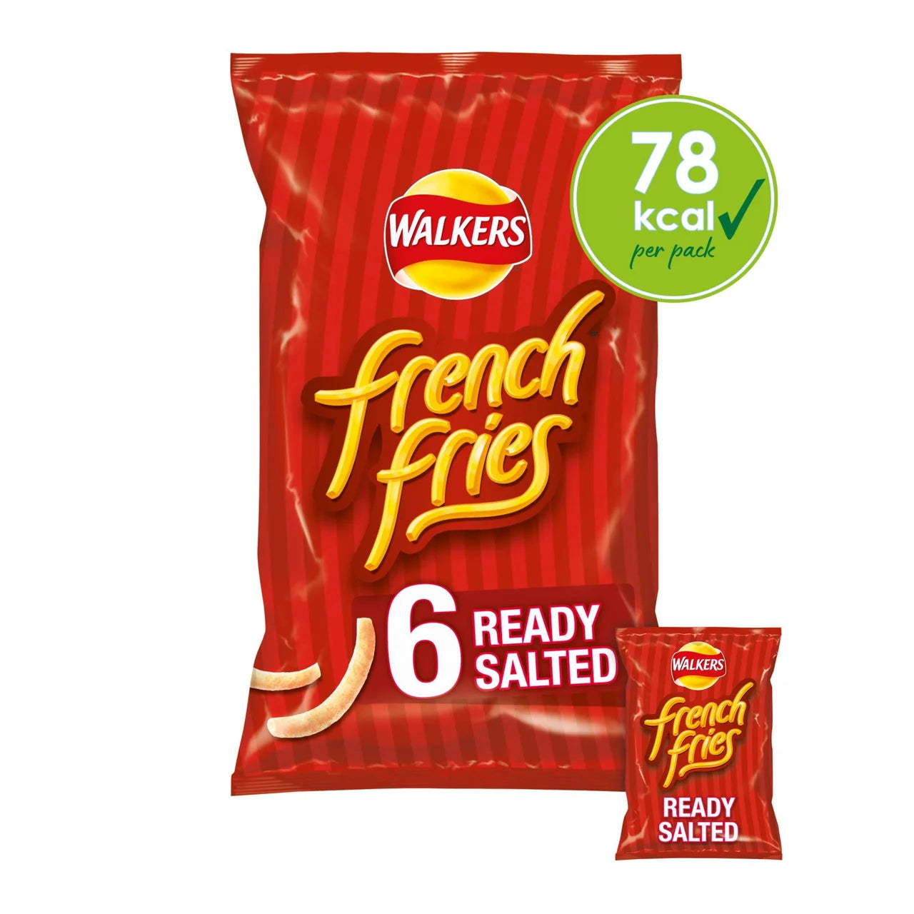Walkers French Fries Ready Salted 6 x 18g