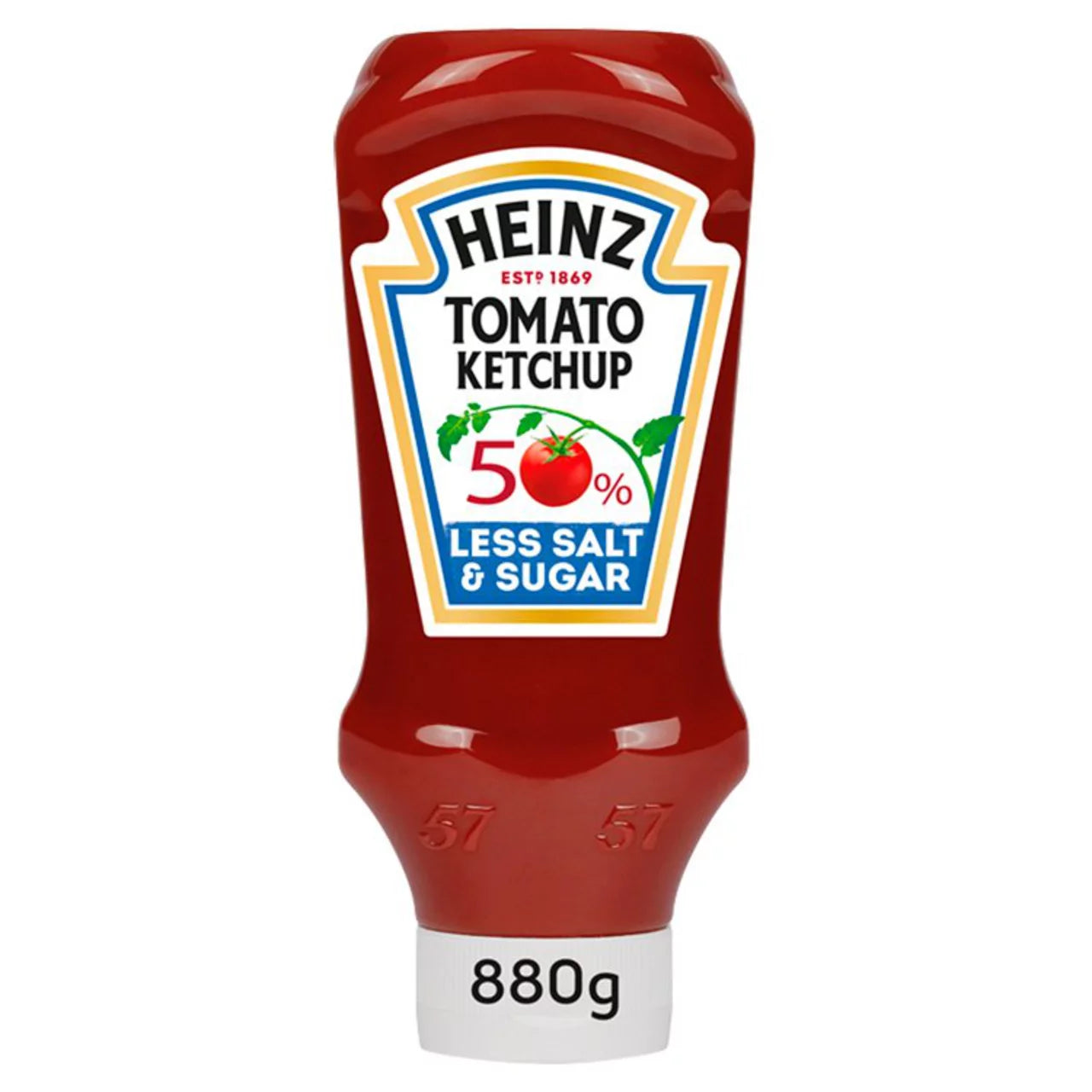 Heinz Tomato Ketchup 50% Less Sugar & Salt 605ml