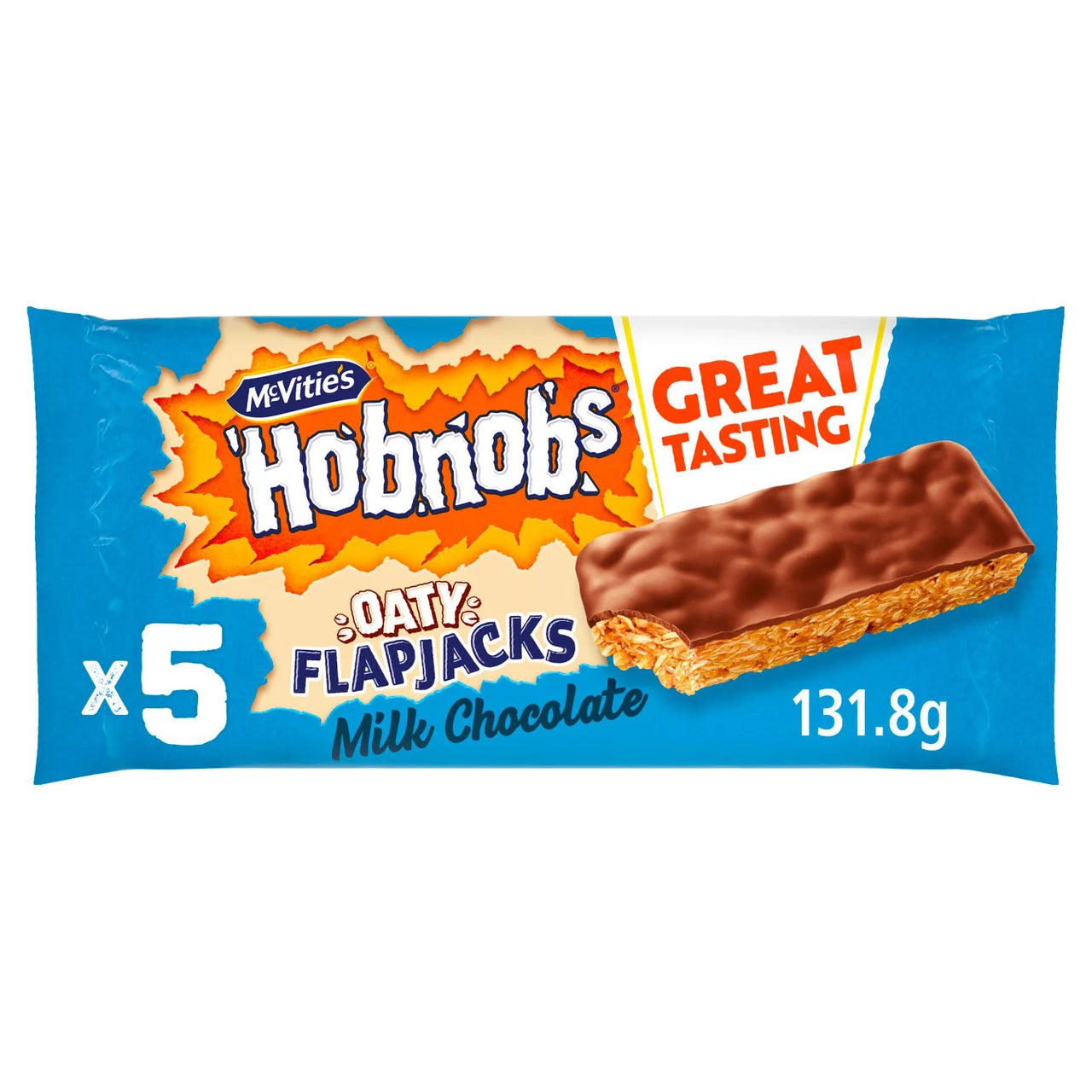 McVities 5 Hobnobs chocolate flapjack 131.8g