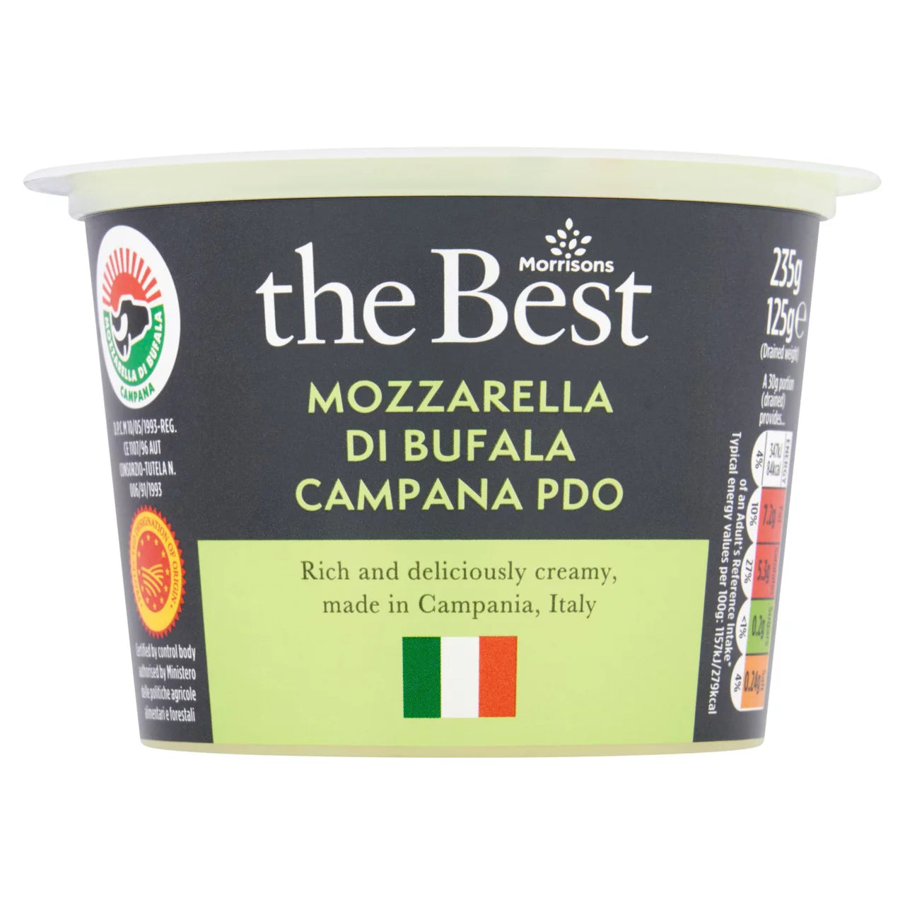 Morrisons The Best Buffalo Mozzarella  125g