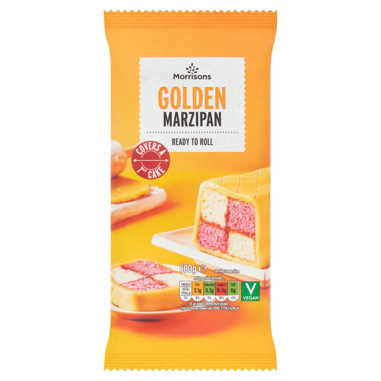 Morrisons Golden Marzipan 500g