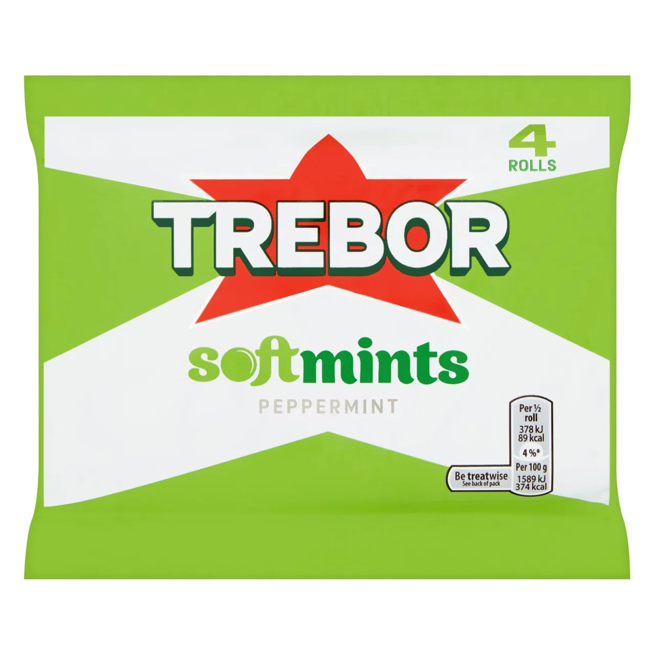 Trebor Softmints Peppermint 4 Rolls 152g