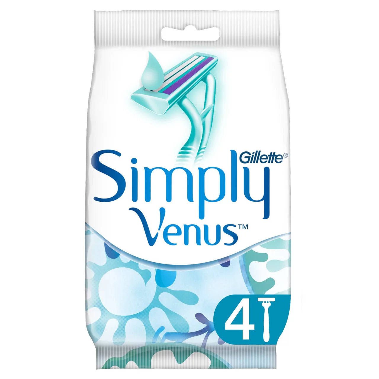 Gillette Simply Venus 2 Blades Razors 4pk