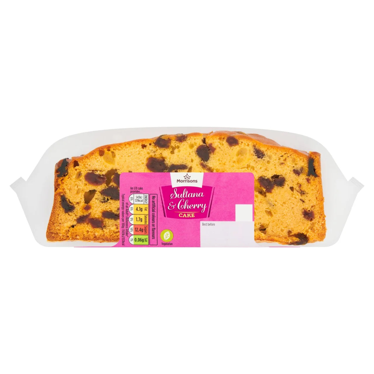 Morrisons Sultana Cherry Slab Cake