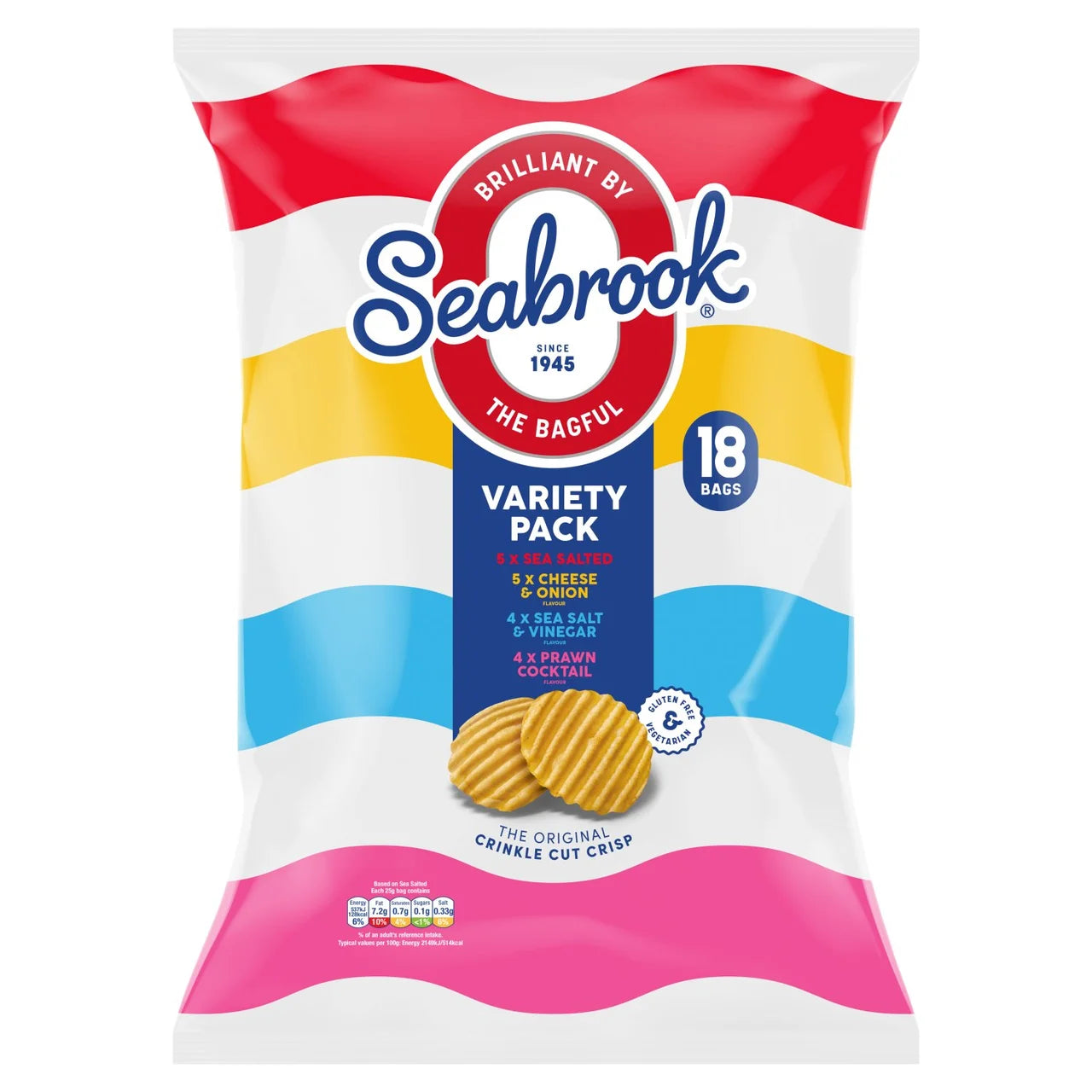 Seabrook Variety Pack 18 x 25g
