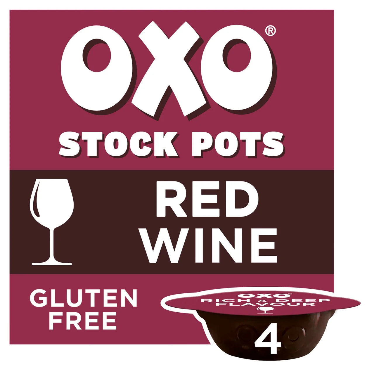OXO Stock Pots Red Wine 4pk