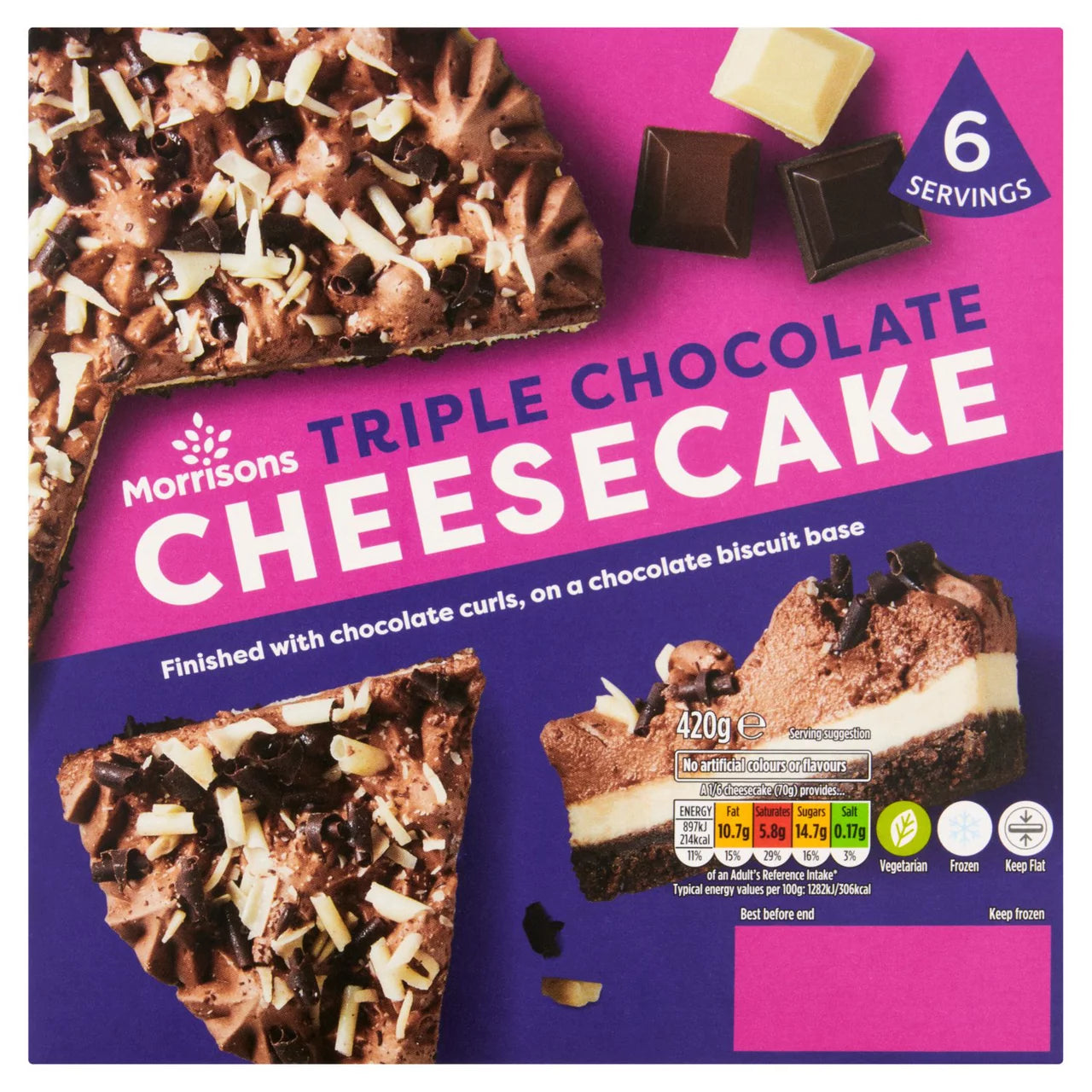 Morrisons Chocolate Cheesecake 420g
