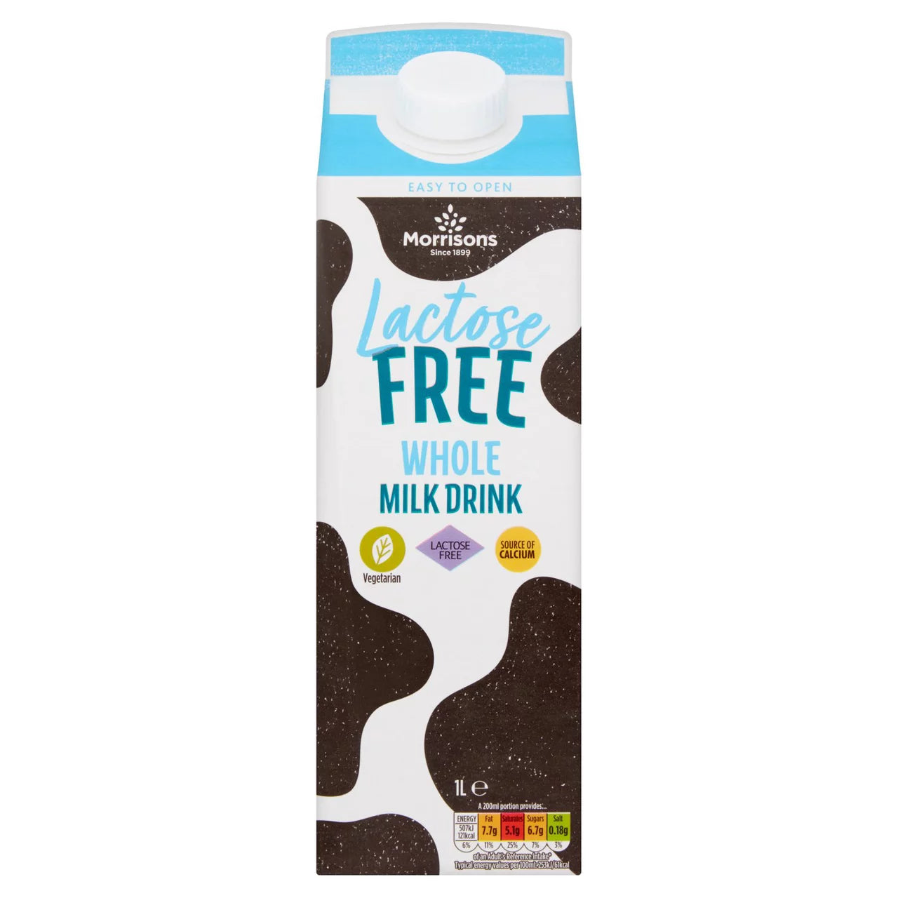 Morrisons Lactose Free Whole Milk Drink 1L