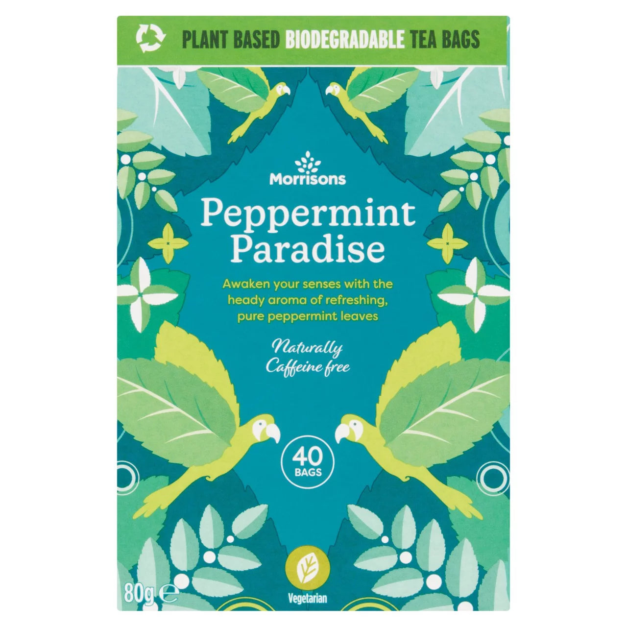Morrisons 40 Pure Peppermint Tea Bags 80g