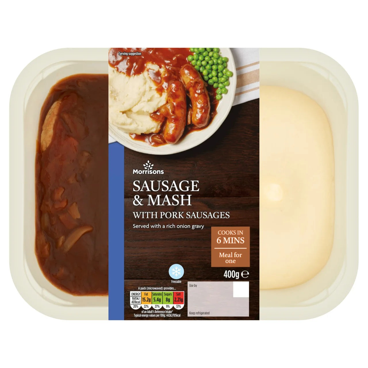 Morrisons Sausage & Mash 400g