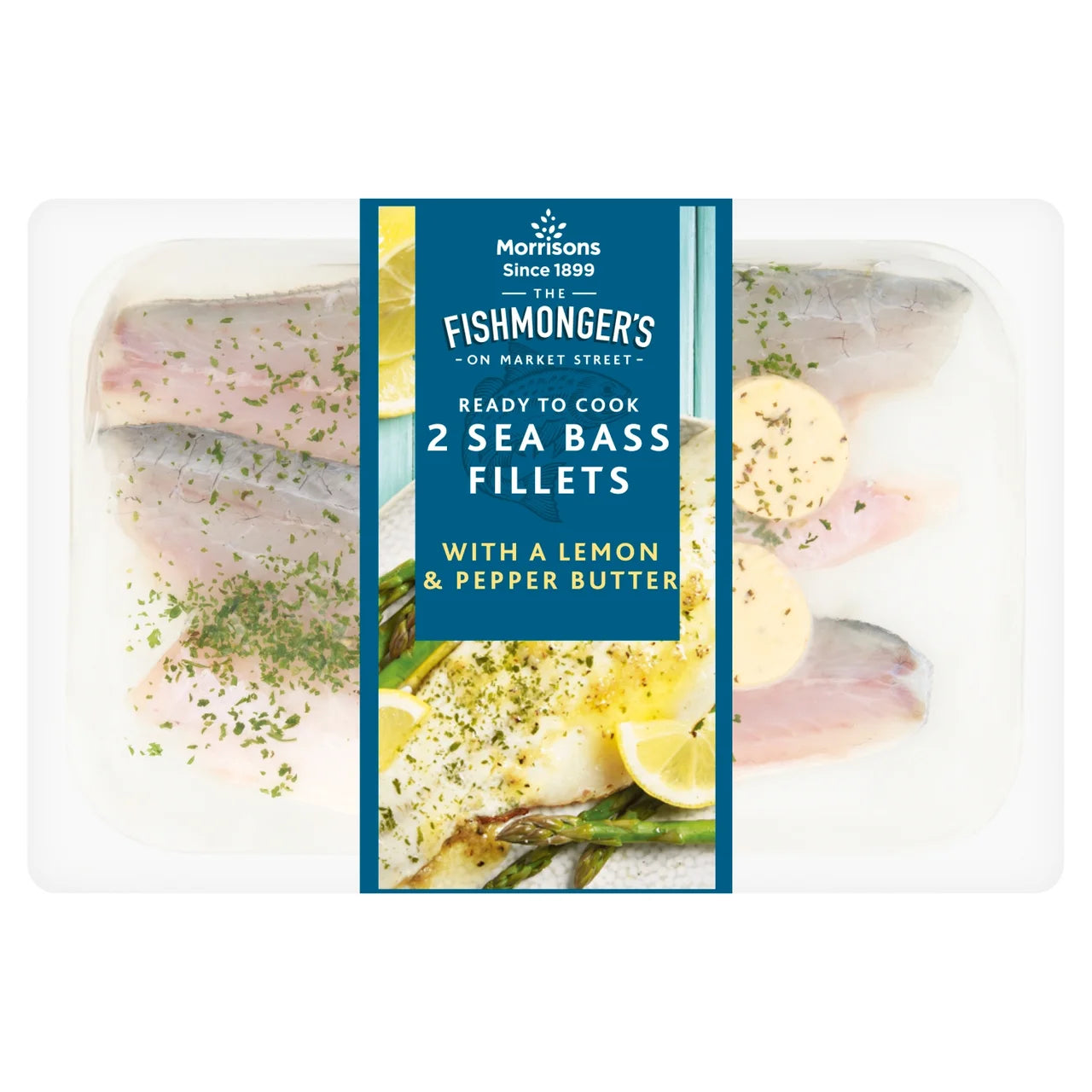 Seabass Fillets with Lemon & Pepper Butter 200g