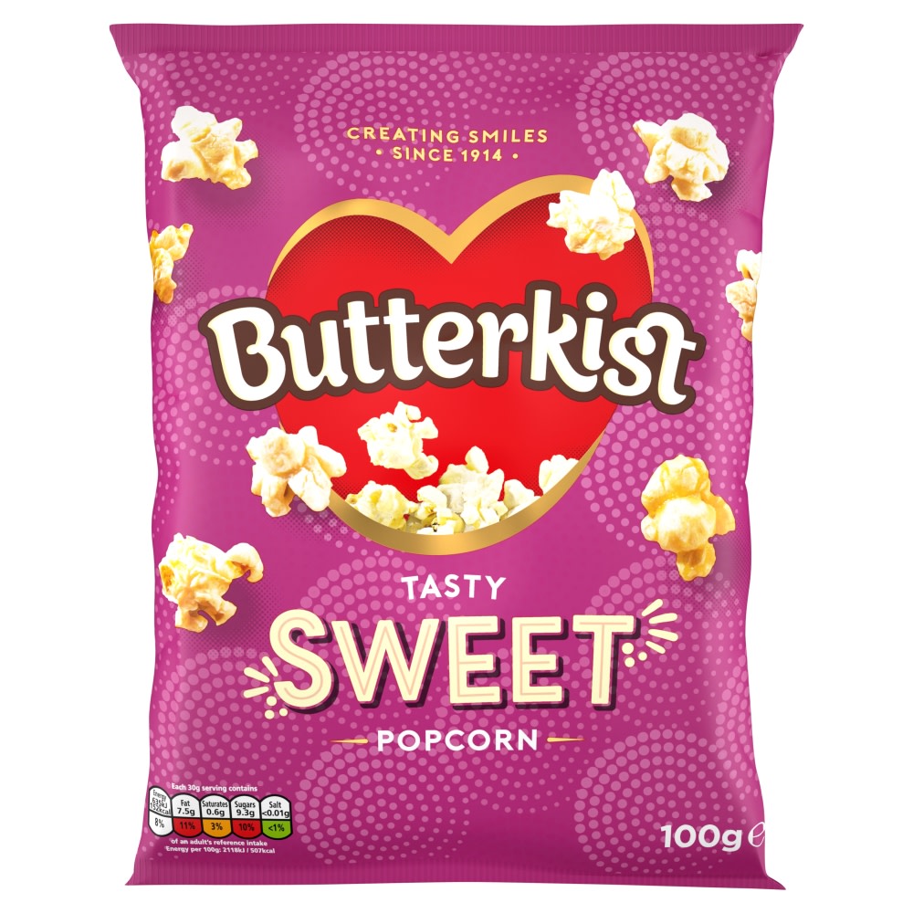 Butterkist Cinema Sweet Popcorn 100g