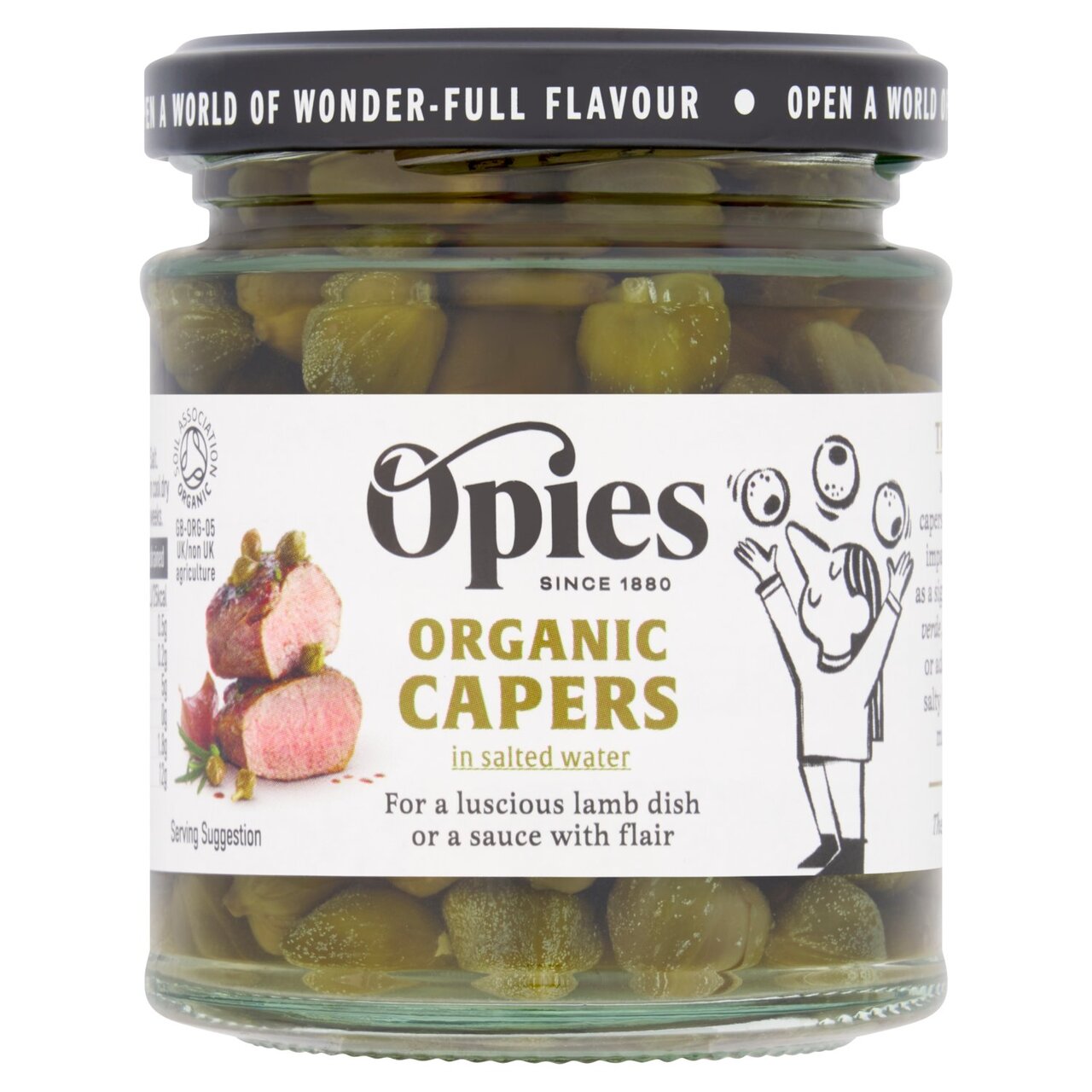 Opies Capers In Spirit Vinegar 180g