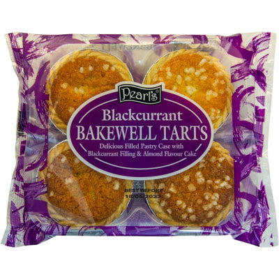 Pearl's Blackcurrant Bakewell Tarts 4pack