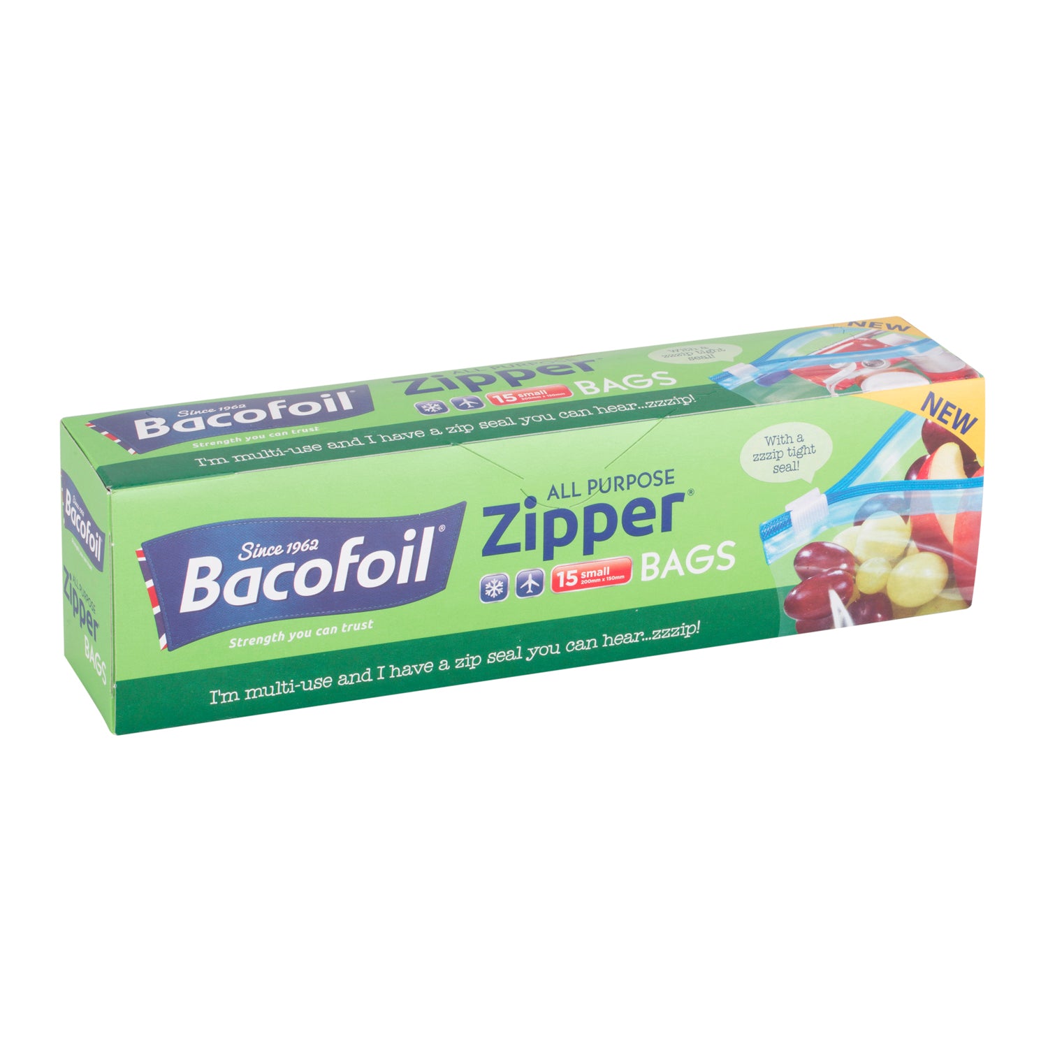 BacoFoil Zip N Seal Food Bags 15pk