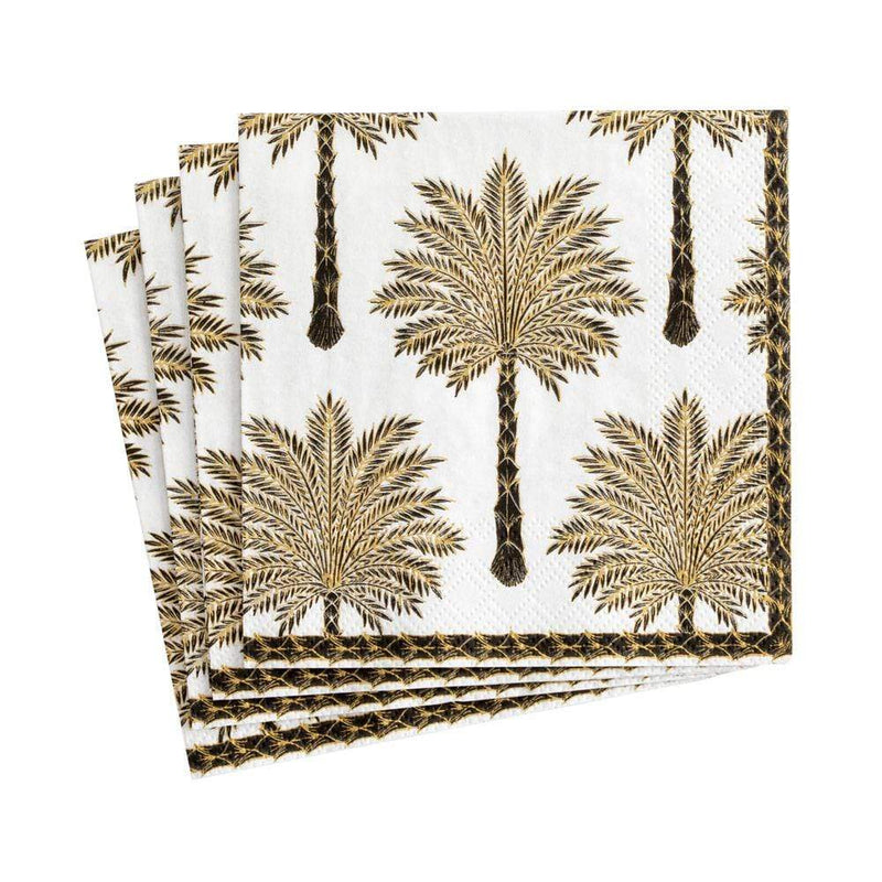 Caspari Grand Palms Cocktail Napkins 20pk