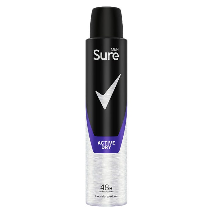 Sure Men Anti-Perspirant Deodorant Active Dry 200ml