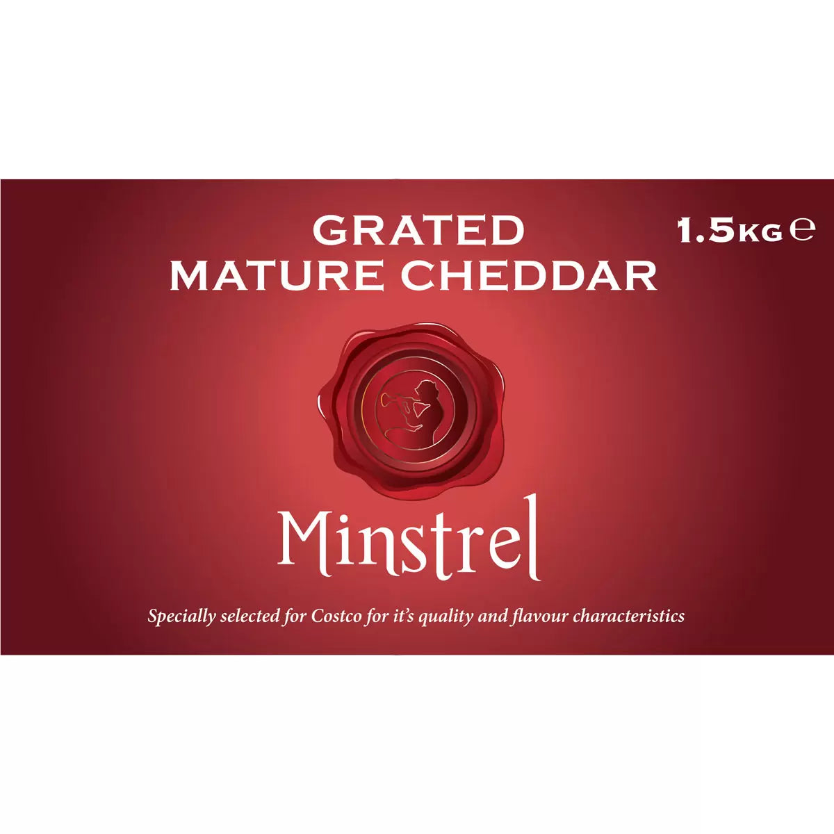 Minstrel Grated Cheddar 1.5kg