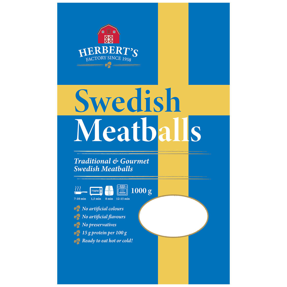 Herberts Swedish Meatballs 1kg