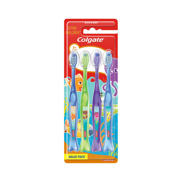 Colgate Toothbrush Kids Ocean Explorers 4pk