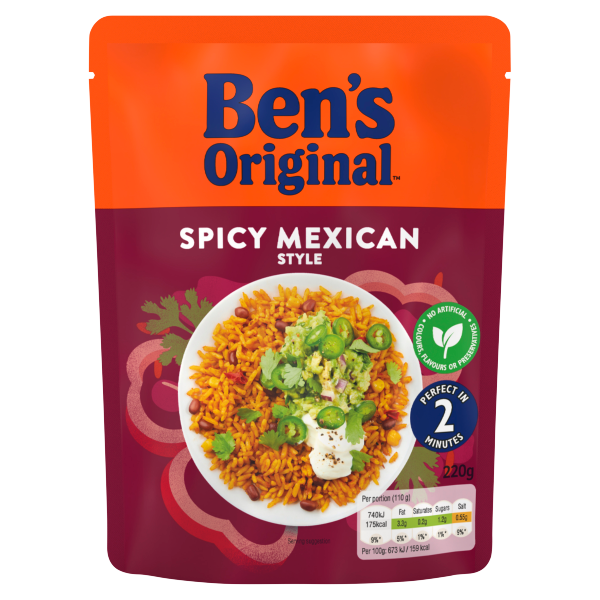 Ben's Original Spicy Mexican Rice Pouch 220g