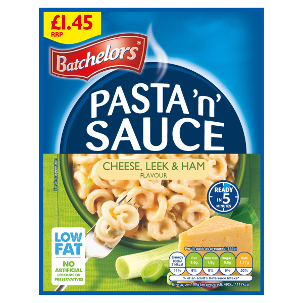 Batchelors Pasta N Sauce Cheese,Leek & Ham 99g PMP1.45