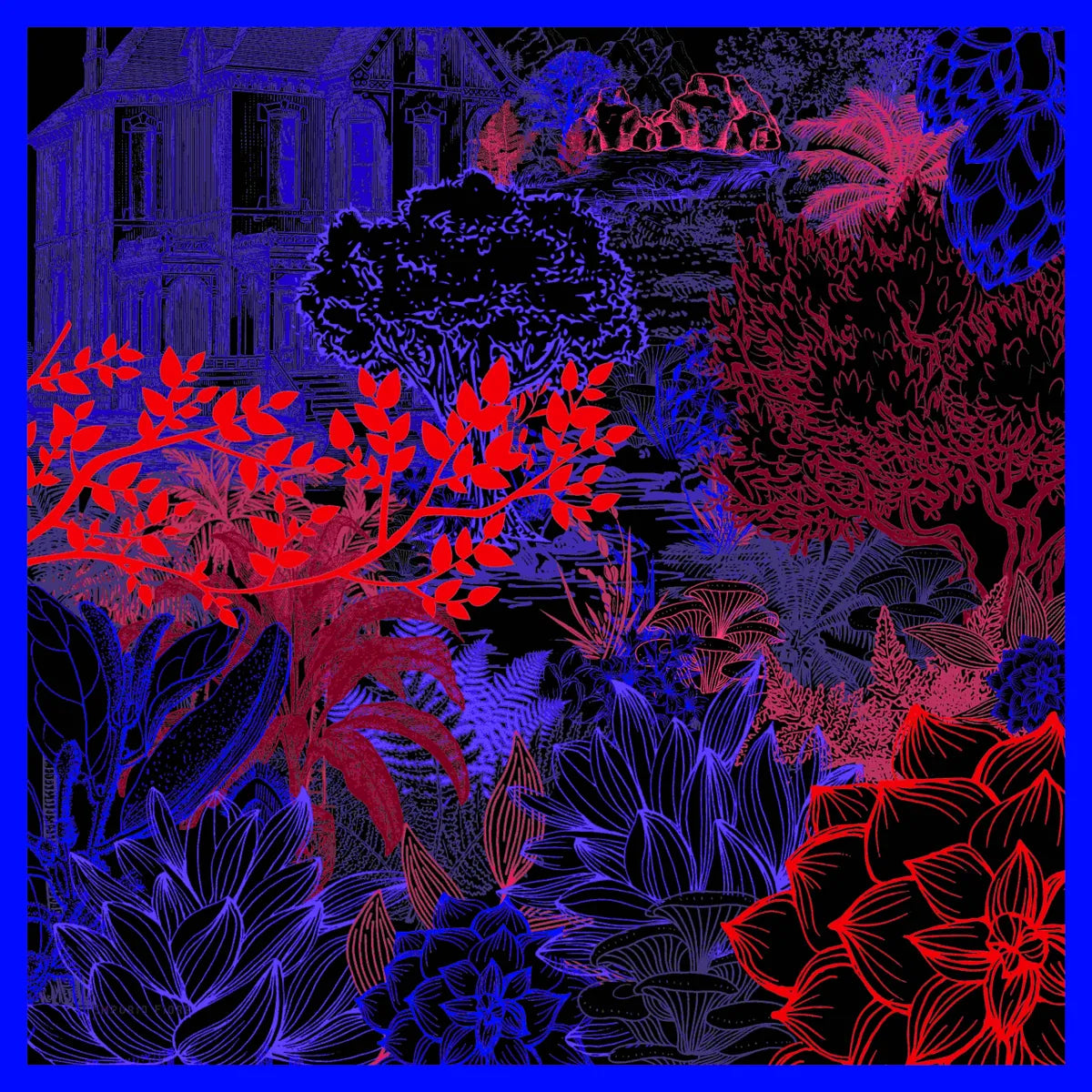 Emporio Fiore Silk Scarf 440 Myrkvidr