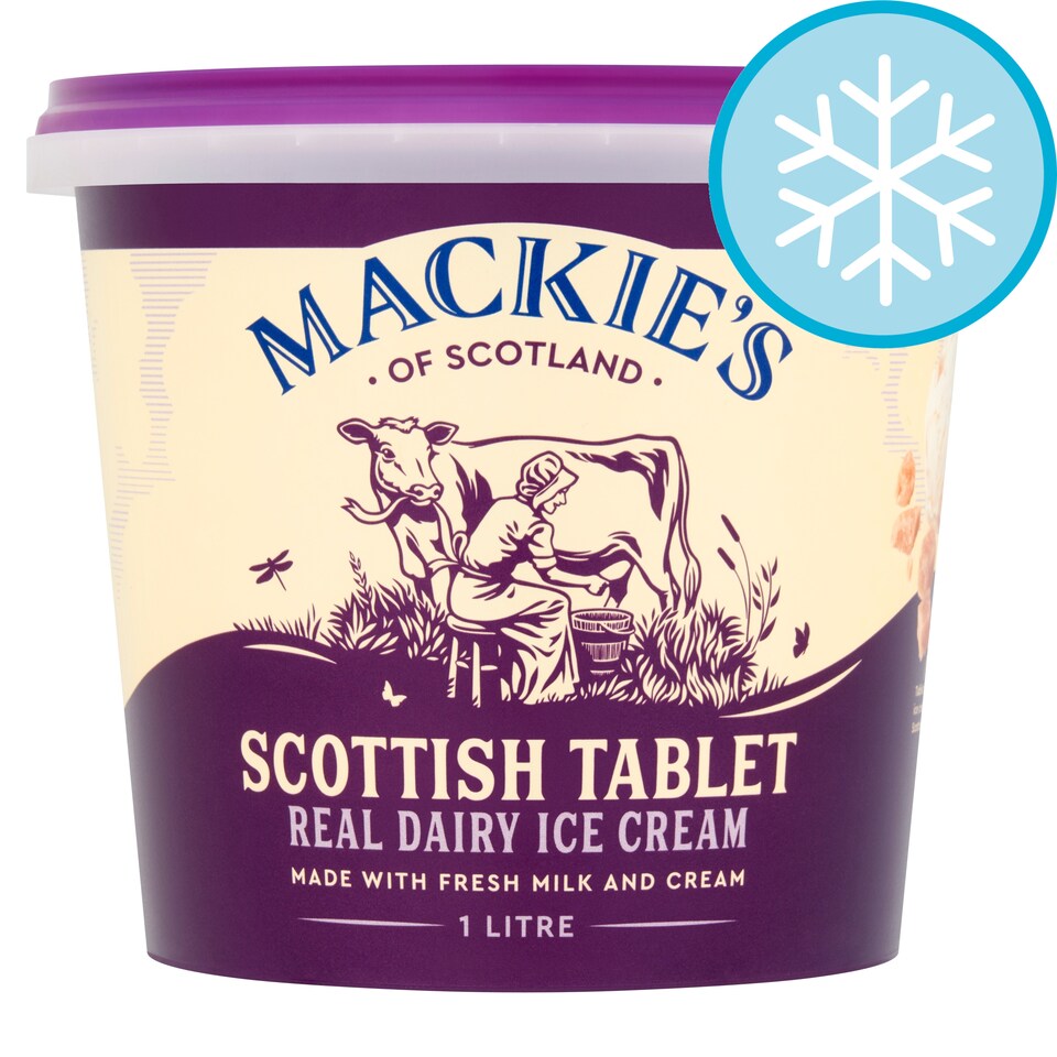 Mackies of Scotland Scottish Tablet Real Dairy Ice Cream 1L