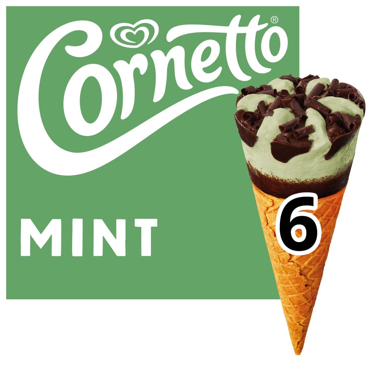 Walls Cornetto Mint 6 x 90ml