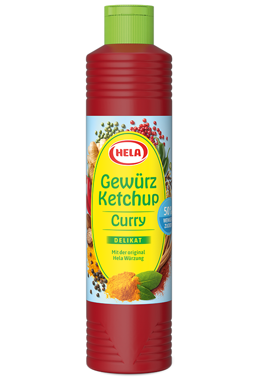 Hela Ketchup Curry Delikat Mild 800ml