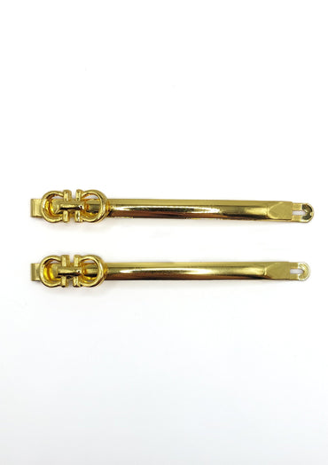 RW Rosa - Gold Buckle Hair Slides