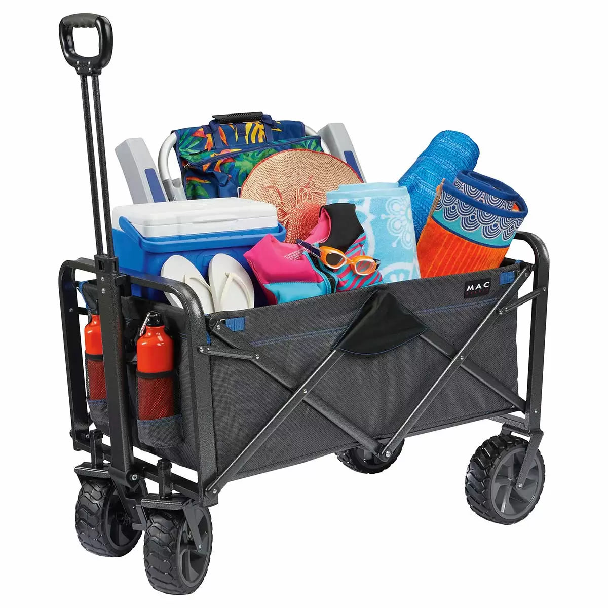 XL Steel Folding Wagon with brakes