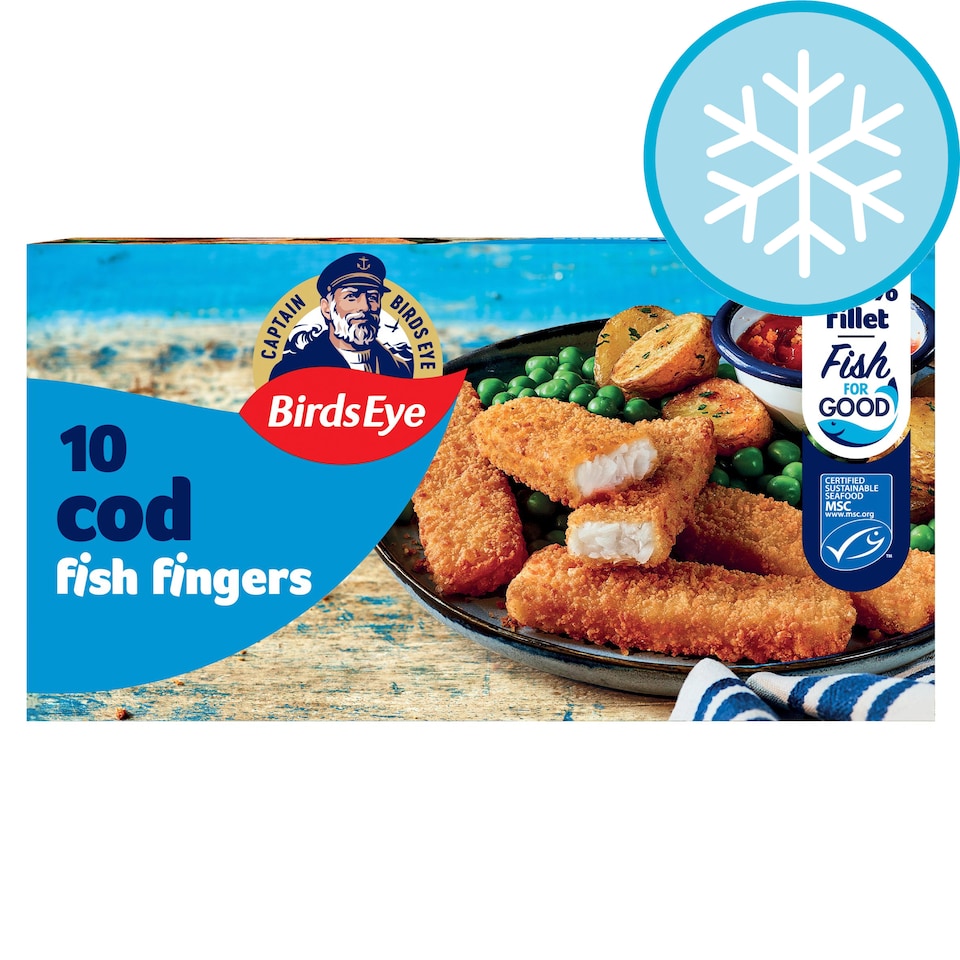 Birds Eye 10 Fish Fingers Cod 280g