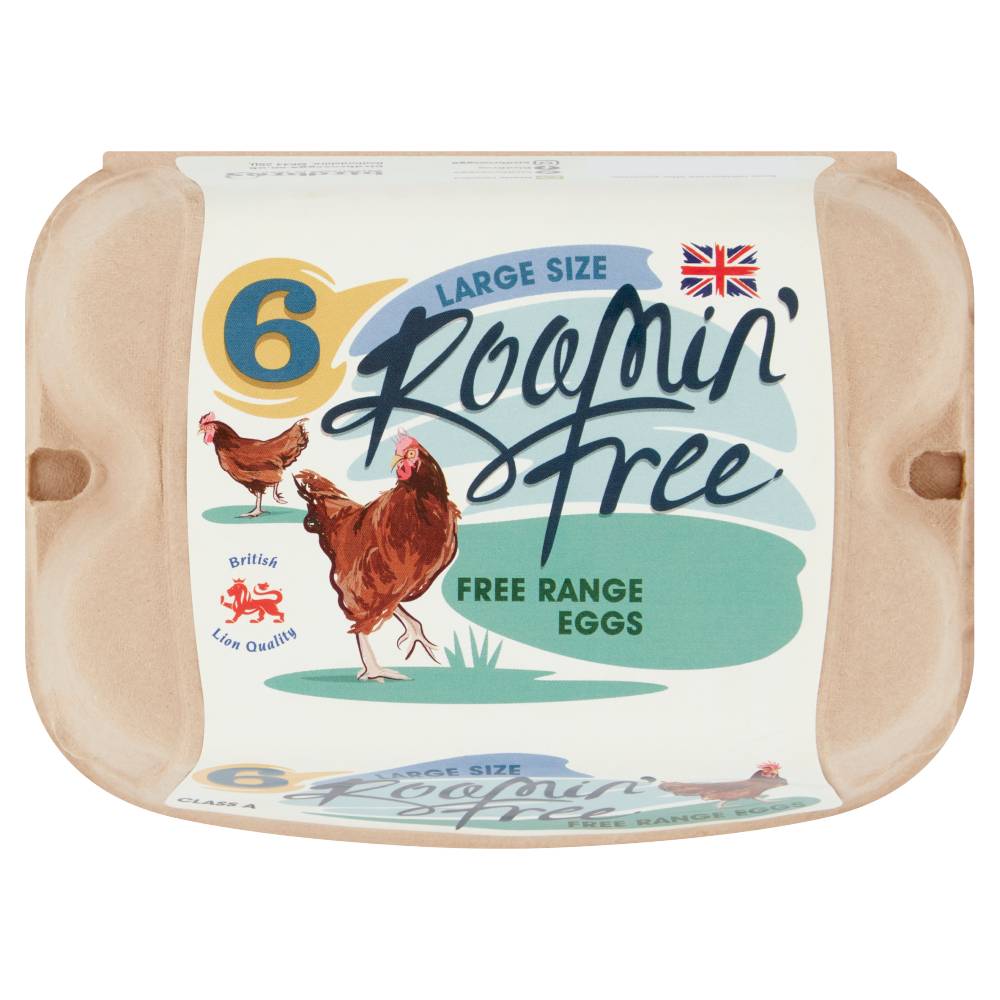 Bird Bros 6 Large Golden Yolk Free Range Eggs 6 pk