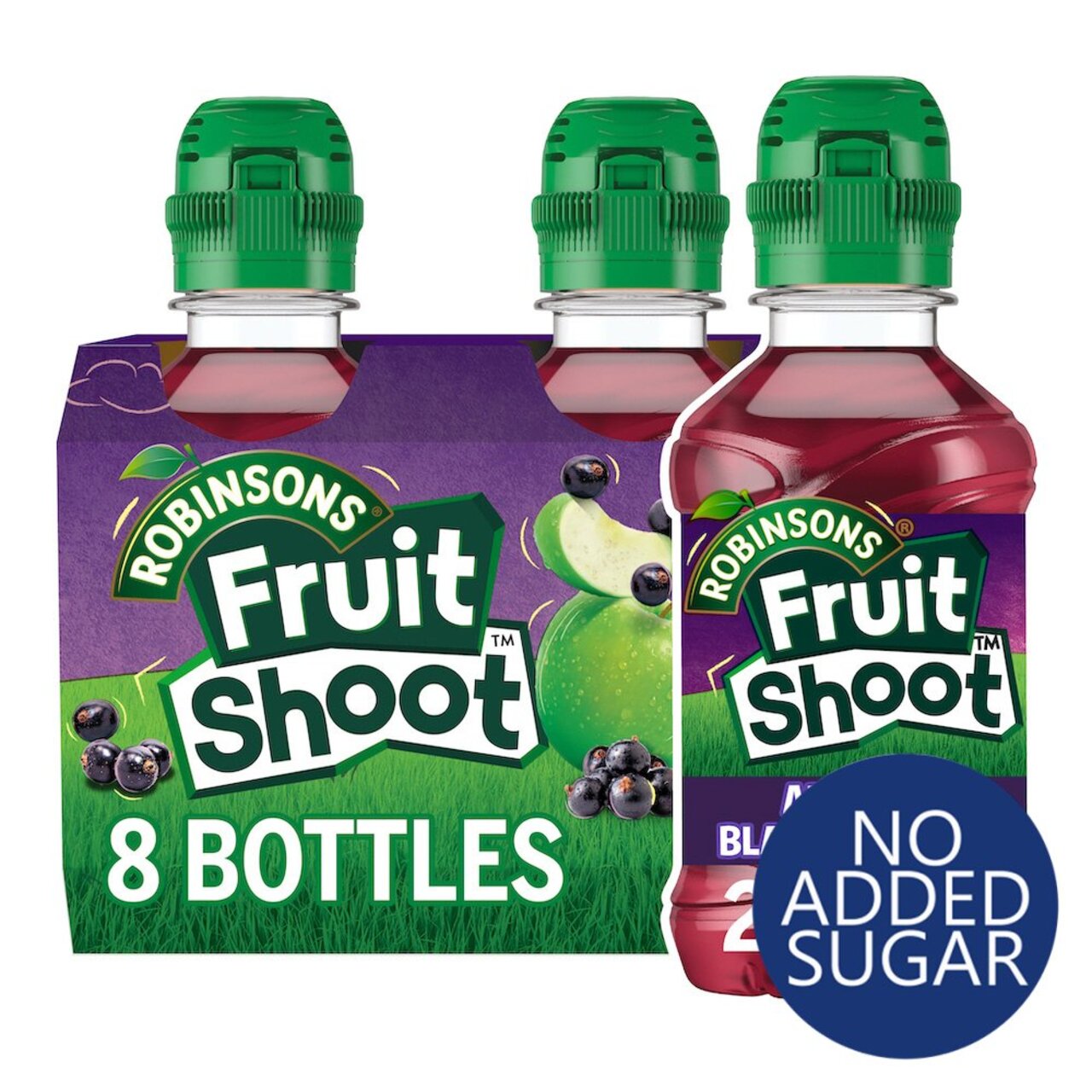 Robinsons No Added Sugar Fruit Shoot Apple & Blackcurrant 8 x 200ml