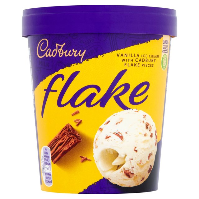 Cadbury Flake Ice Cream Tub 480ml