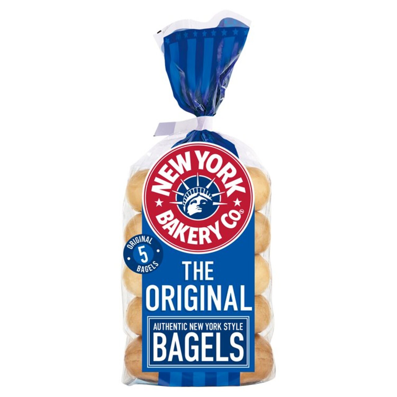 New York Bakery Co Plain Bagels 5pk