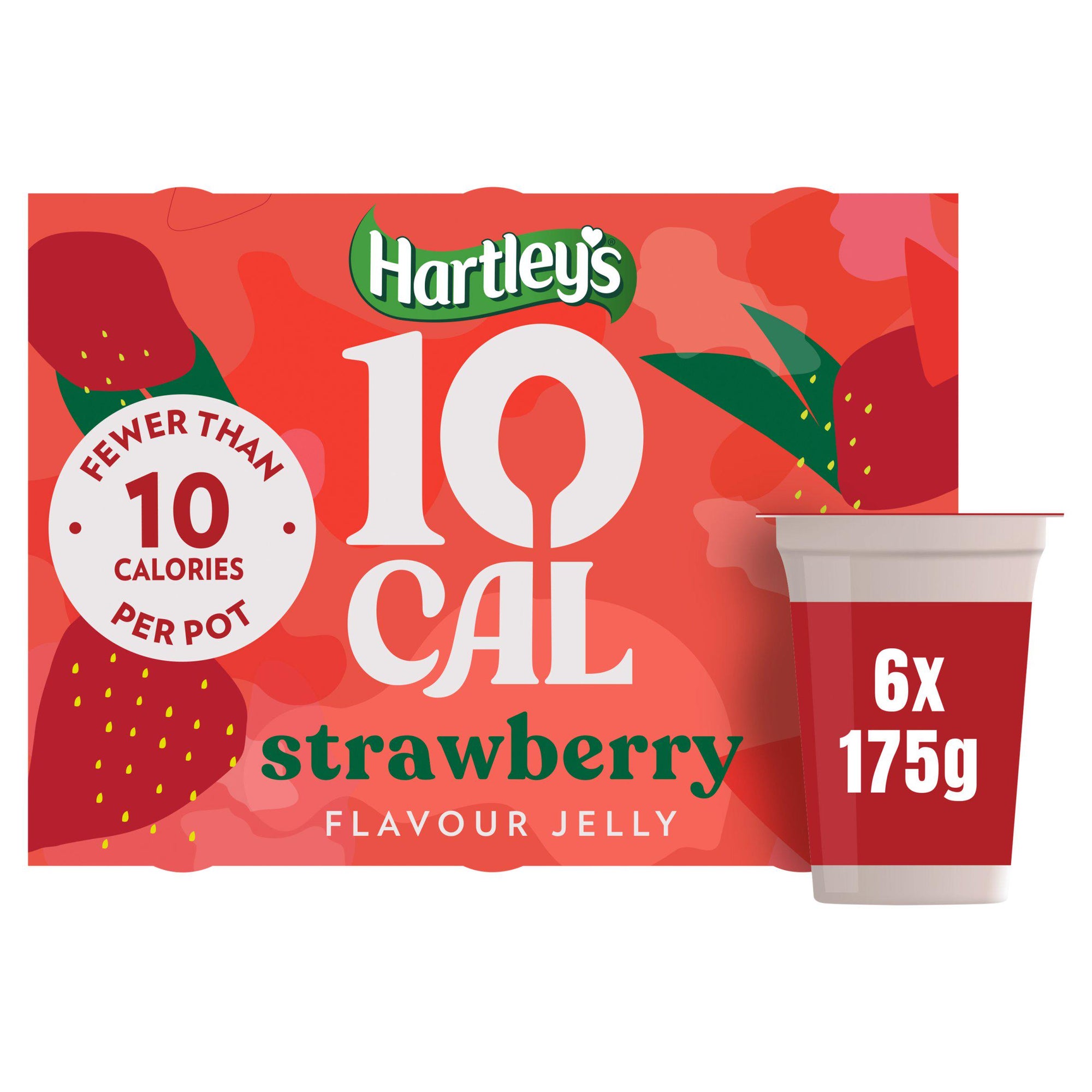 Hartleys 10 Cal Strawberry Flavour Jelly 6 x 175g