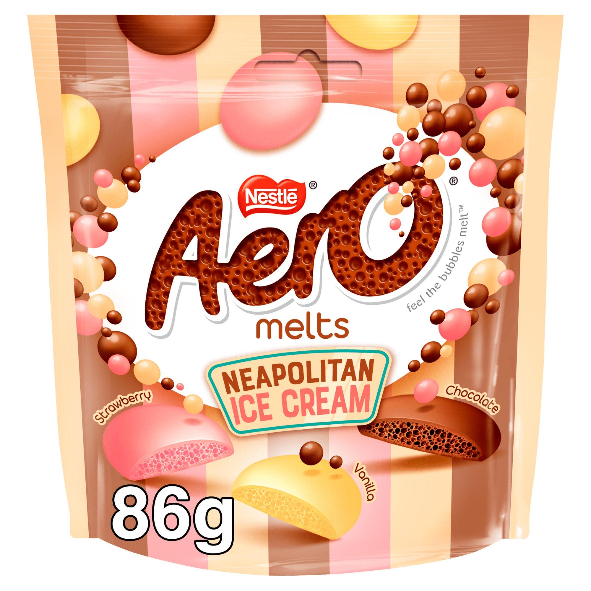 AeroMelts Chocolate Neapolitan Ice Cream Pouch 86g