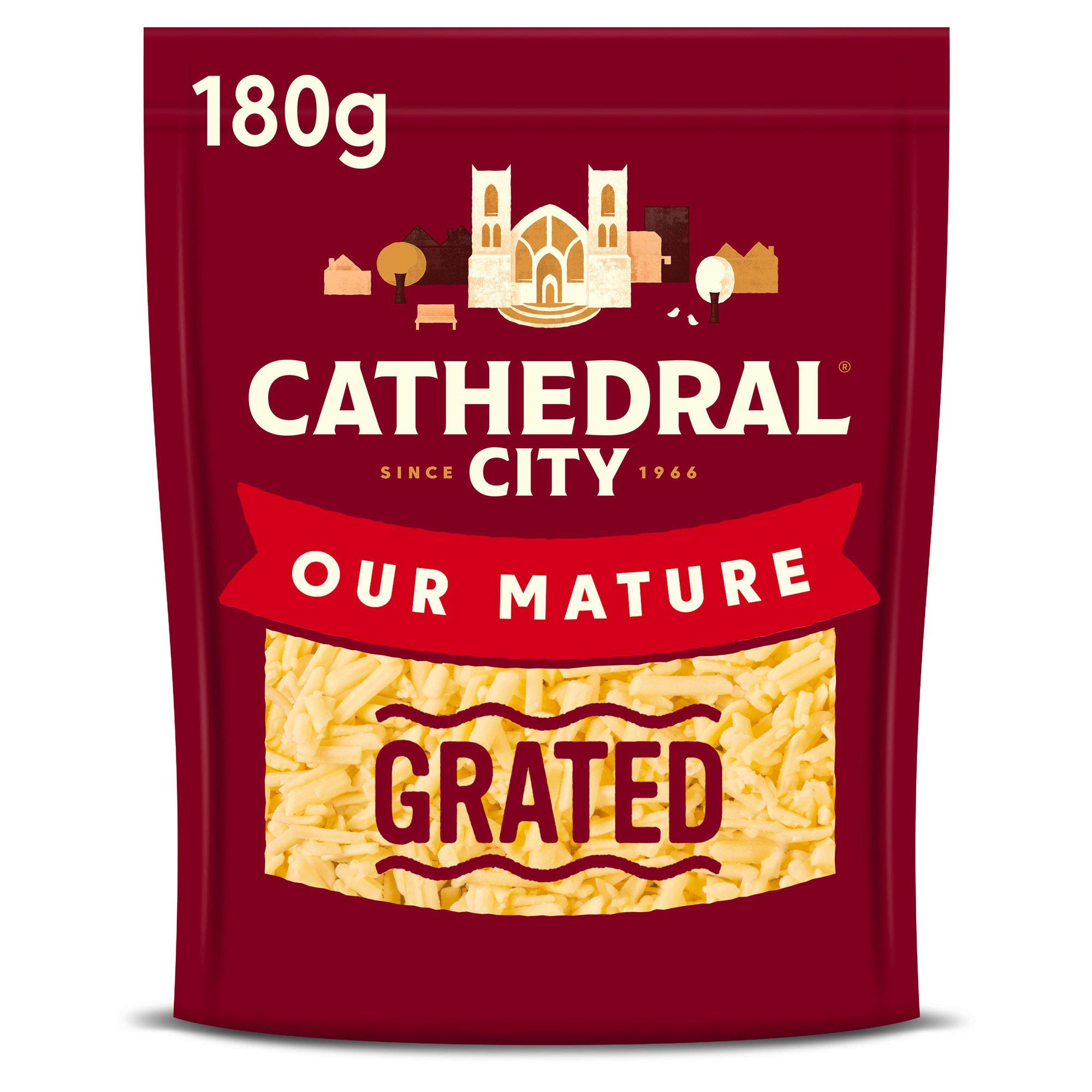 Cathedral City Grated Mature cheese 180g