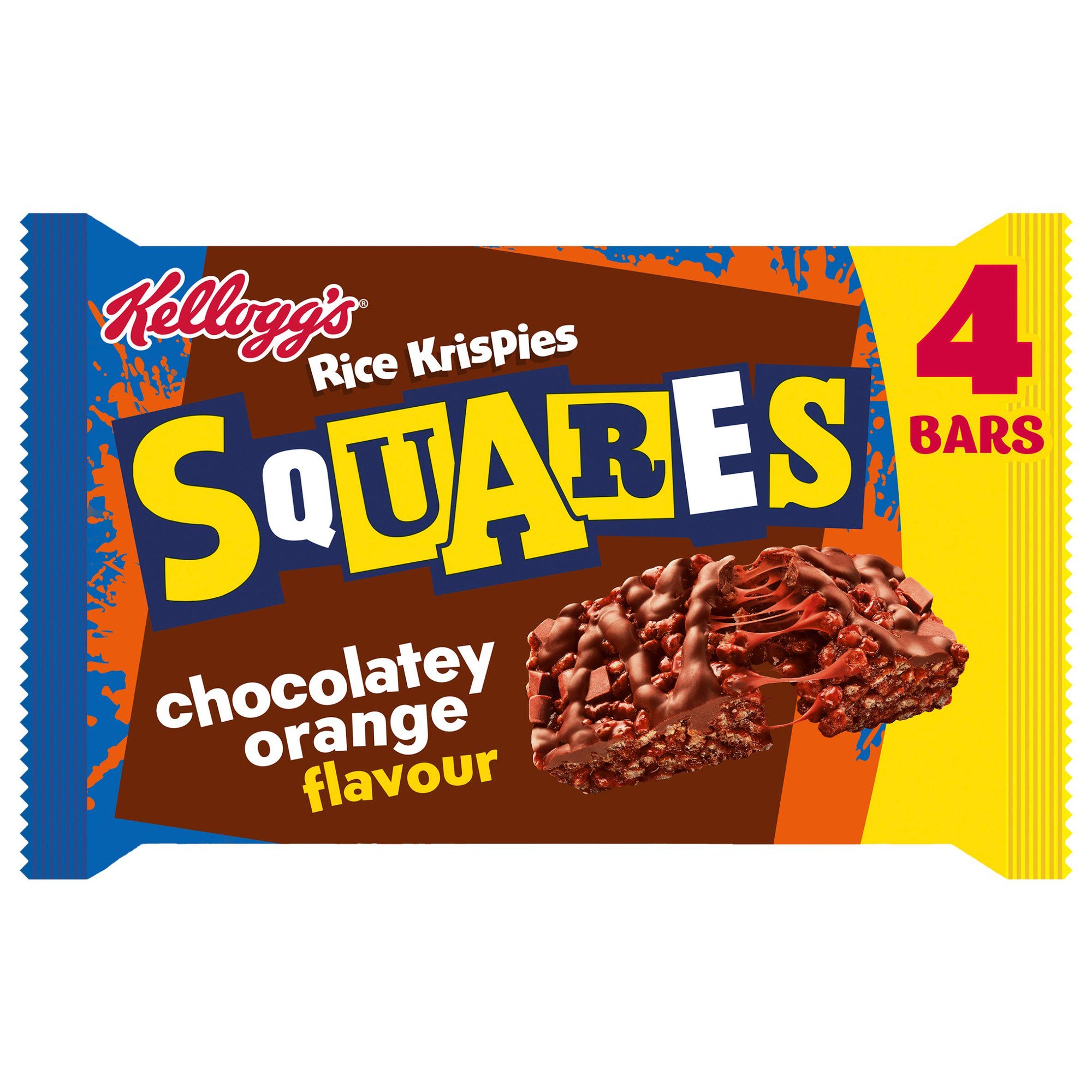 Kelloggs Rice Krispies Squares Chocolately Orange 36g x 4pk