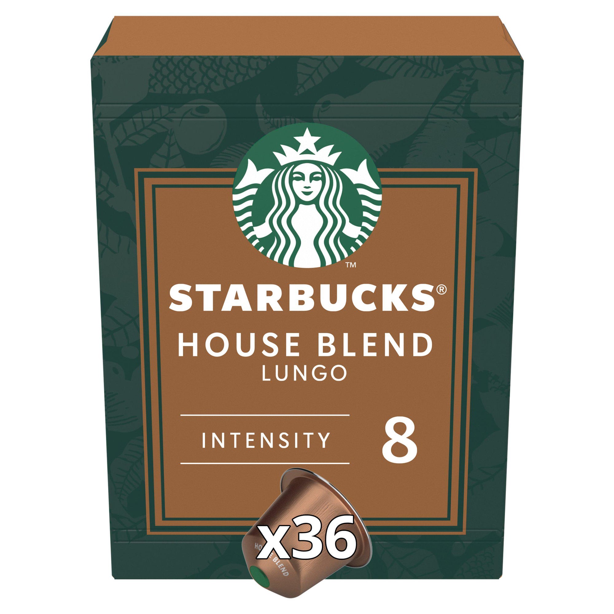 Starbucks By Nespresso Medium House Blend Coffee 36 Pods 206g