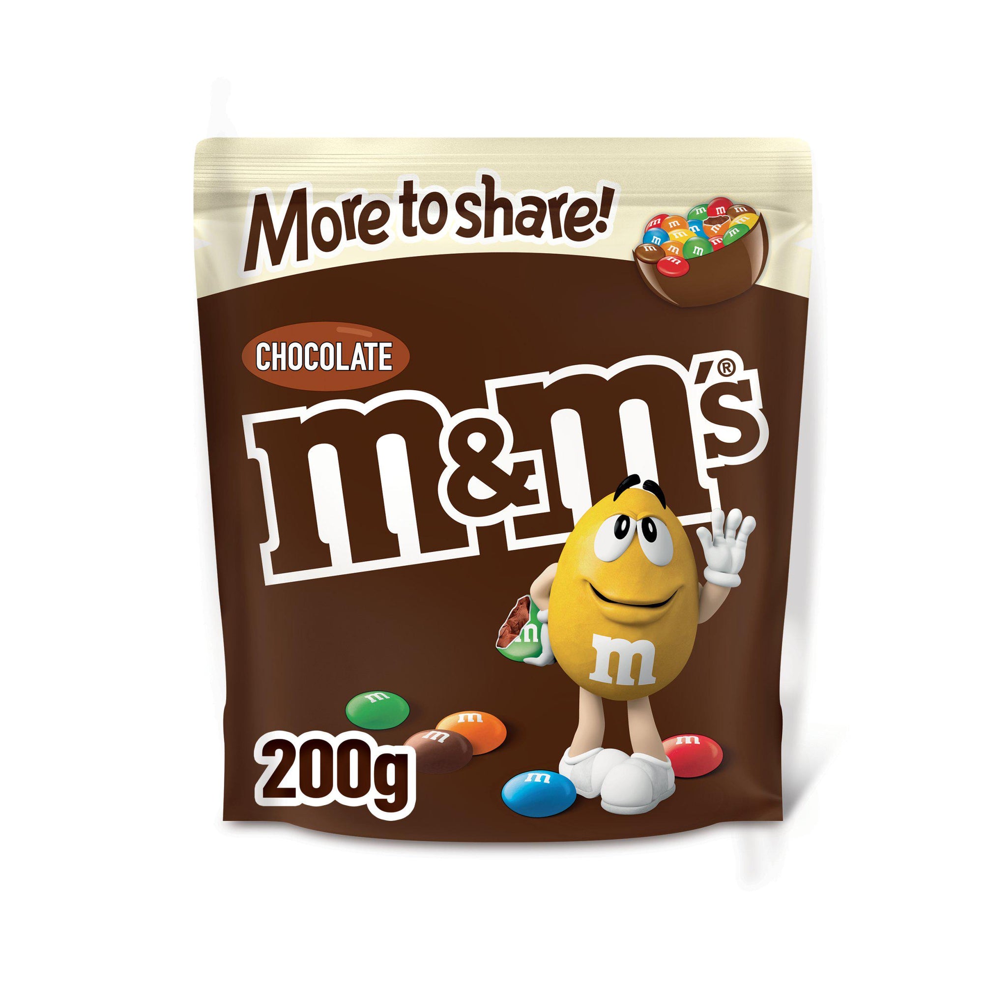 M&Ms Chocolate Pouch More To Share 200g